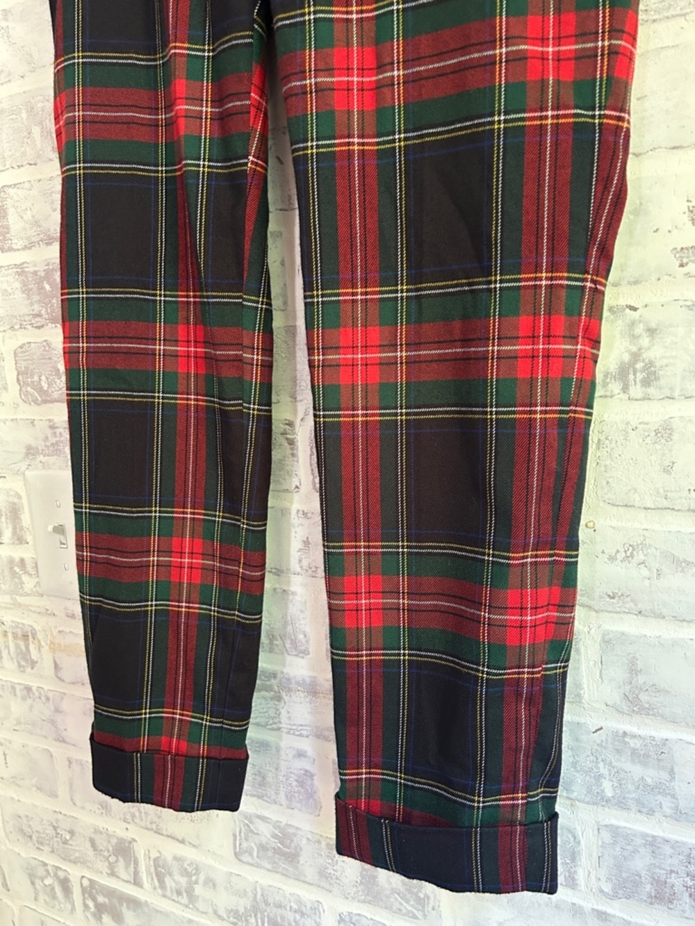 Lauren Ralph Lauren Women’s Size 6 Tartan Plaid Dress Pants Red Green Preppy - Picture 3 of 10